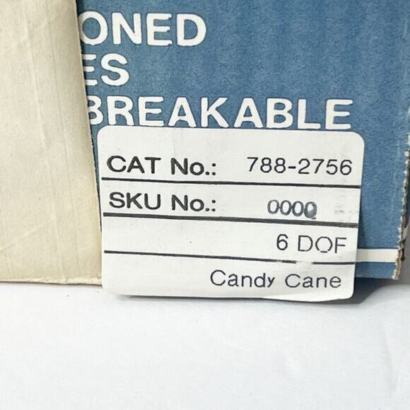 VINTAGE MCM H.J. STOTTER Candy Cane Christmas Acrylic Tumbler Glasses Set of 6 - Picture 8 of 9